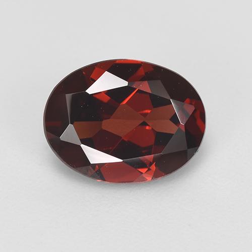 Grenat pyrope rouge naturelle coupe ovale, 2,02 ct, VVS