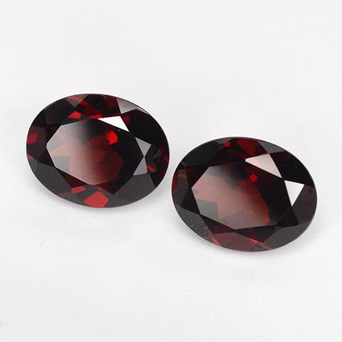 Achetez naturel 4,63ct rouge grenat pyrope gems, coupe ovale, en provenance mozambique chez gemselect. en stock, livraison internationale!