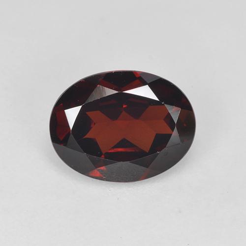 Grenat pyrope Rouge sang profond naturelle Coupe ovale, 1.83 ct, VVS