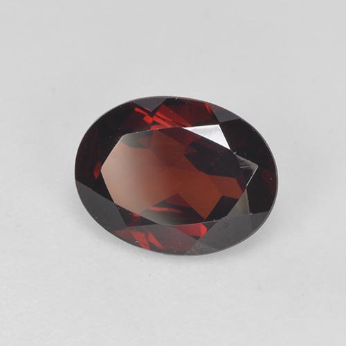 Grenat pyrope Rouge sang profond naturelle Coupe ovale, 1.83 ct, VVS