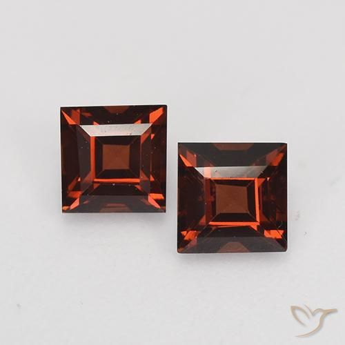 Achetez naturel 1,02ct rouge grenat pyrope gems, carré, en provenance mozambique chez gemselect. en stock, livraison internationale!