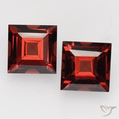 Achetez naturel 1,05ct rouge grenat pyrope gems, carré, en provenance mozambique chez gemselect. en stock, livraison internationale!