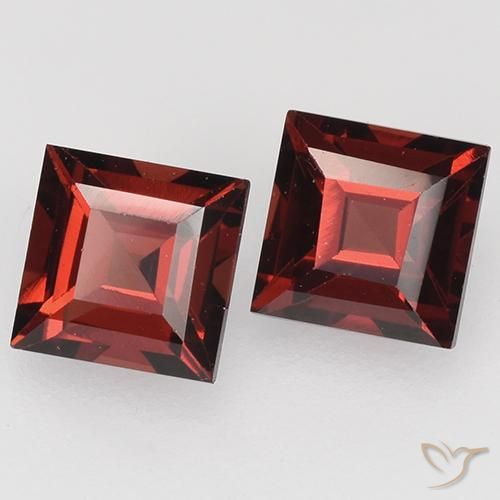 Achetez naturel 1,05ct rouge grenat pyrope gems, carré, en provenance mozambique chez gemselect. en stock, livraison internationale!
