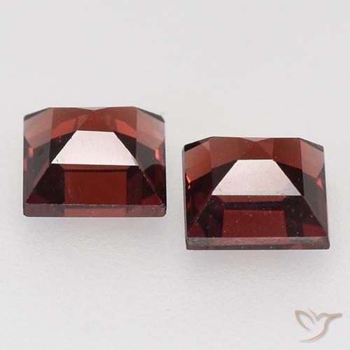 Achetez naturel 1,05ct rouge grenat pyrope gems, carré, en provenance mozambique chez gemselect. en stock, livraison internationale!