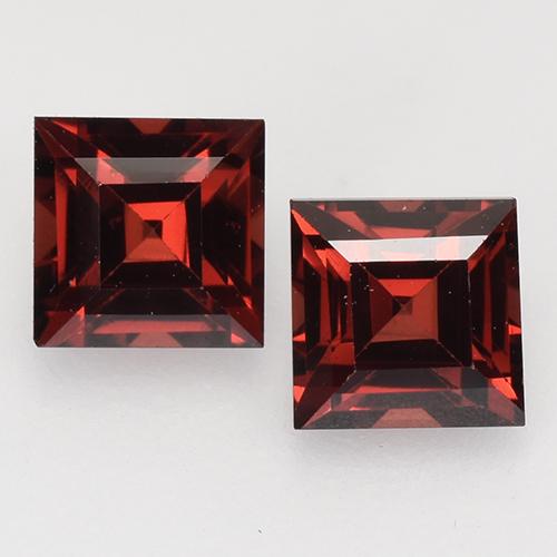 Achetez naturel 1,10ct rouge grenat pyrope gems, carré, en provenance mozambique chez gemselect. en stock, livraison internationale!