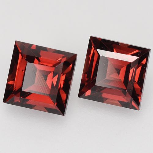 Achetez naturel 1,10ct rouge grenat pyrope gems, carré, en provenance mozambique chez gemselect. en stock, livraison internationale!