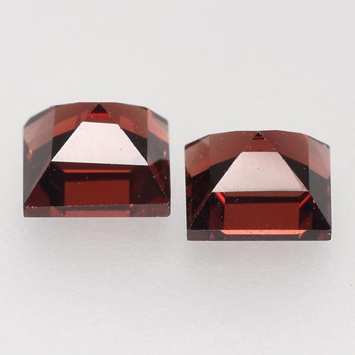 Achetez naturel 1,10ct rouge grenat pyrope gems, carré, en provenance mozambique chez gemselect. en stock, livraison internationale!