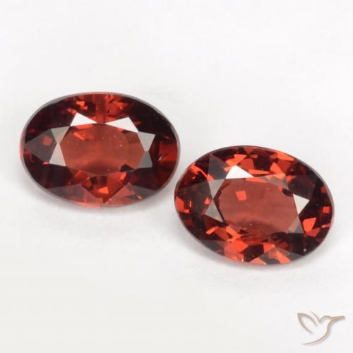 1.96ctw Naturel Rouge groseille Grenat pyrope, ovale, VVS-VS