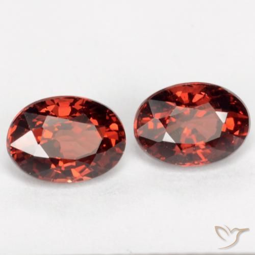 Achetez naturel 2.52ct Rouge écarlate profond Grenat pyrope gems, Coupe ovale, En provenance Mozambique chez GemSelect. En stock, livraison internationale!