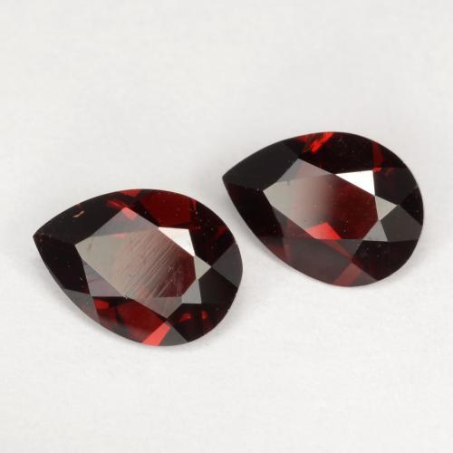 Achetez naturel 1,51ct rouge grenat pyrope gems, en forme de poire, en provenance mozambique chez gemselect. en stock, livraison internationale!
