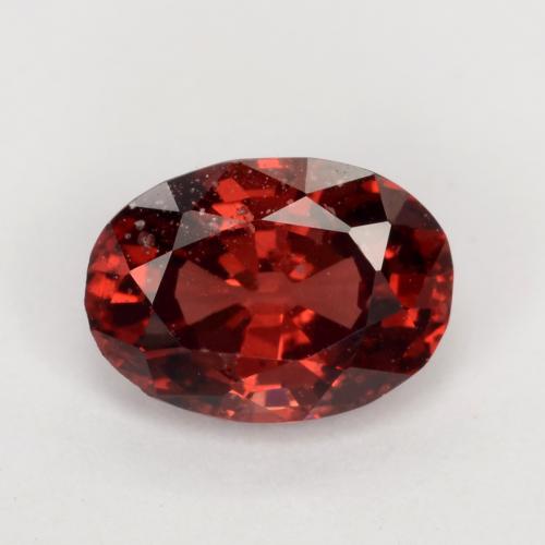 Grenat pyrope Rouge foncé naturelle Coupe ovale, 0.87 ct, VS-SI