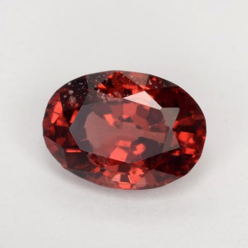 Grenat pyrope Rouge foncé naturelle Coupe ovale, 0.87 ct, VS-SI