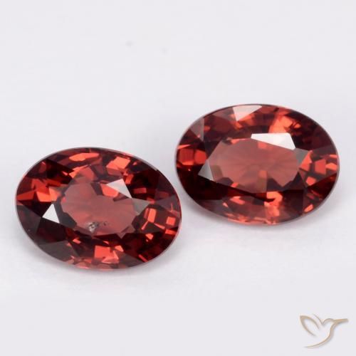 Achetez naturel 2,11ct rouge grenat pyrope gems, coupe ovale, en provenance mozambique chez gemselect. en stock, livraison internationale!