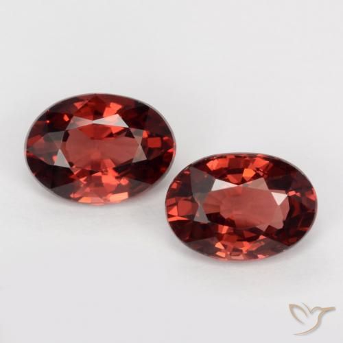 2.00ctw Naturel Rouge écarlate profond Grenat pyrope, ovale, VS