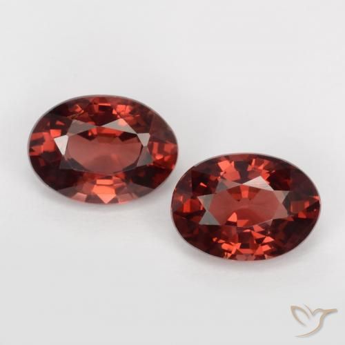 2.00ctw Naturel Rouge écarlate profond Grenat pyrope, ovale, VS