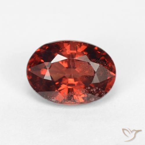 1.20ct Naturel Rouge foncé Grenat pyrope, ovale, VS-SI