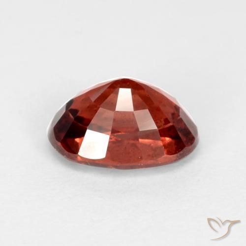 Grenat pyrope Rouge foncé naturelle ovale, 1.20 ct, VS-SI