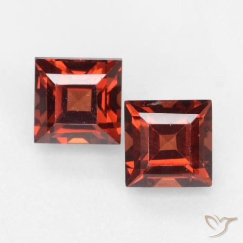 1.04ctw Naturel Rouge moyen Grenat pyrope, Carré, VVS-VS