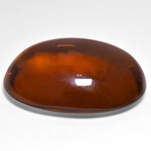 Grenat pyrope Rouge moyen naturelle ovale, 46.09 ct, Transparent