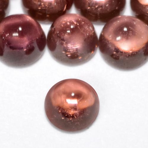 Achetez naturel 0.14ct Rouge léger Grenat pyrope gems, Coupe roude, En provenance Madagascar chez GemSelect. En stock, livraison internationale!