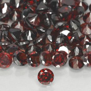 Achetez naturel 3,97ct rouge grenat pyrope gems, coupe roude, en provenance mozambique chez gemselect. en stock, livraison internationale!