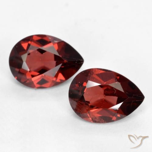 1.82ctw Naturel Rouge foncé Grenat pyrope, En forme de poire, VS