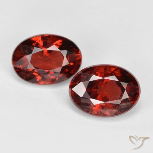 2.33ctw Naturel Rouge groseille Grenat pyrope, ovale, VS