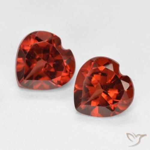 1.08ctw Naturel Rouge vif Grenat pyrope, Cœur, VS