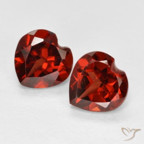 1.26ctw Naturel Rouge Sangria Grenat pyrope, Cœur, VS