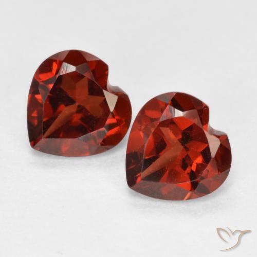 1.24ctw Naturel Rouge moyen Grenat pyrope, Cœur, VS