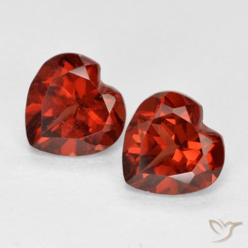1.24ctw Naturel Rouge groseille Grenat pyrope, Cœur, VS