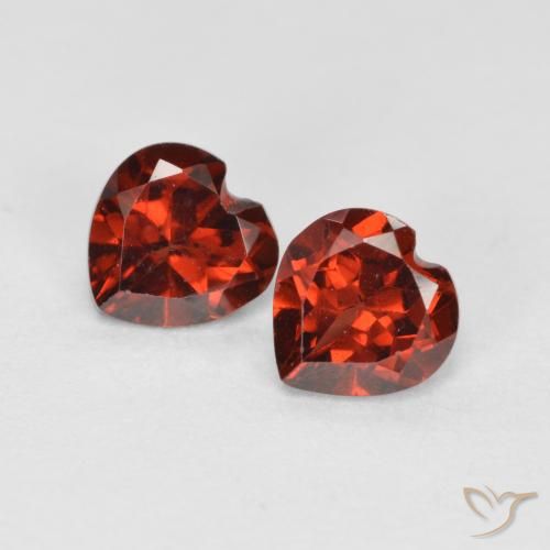 1.17ctw Naturel Rouge groseille Grenat pyrope, Cœur, VS
