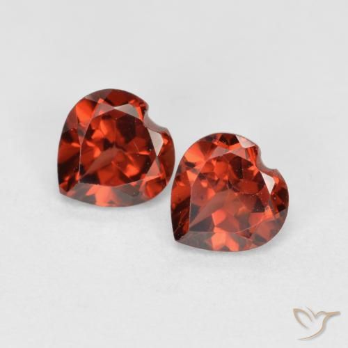 1.28ctw Naturel Rouge groseille Grenat pyrope, Cœur, VS