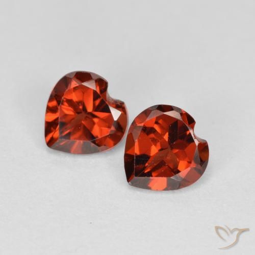 1.10ctw Naturel Rouge vif Grenat pyrope, Cœur, VS