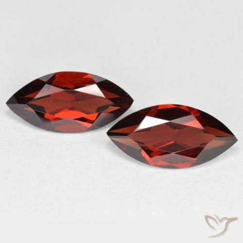 4.09ctw Naturel Rouge groseille Grenat pyrope, Marquise, VVS