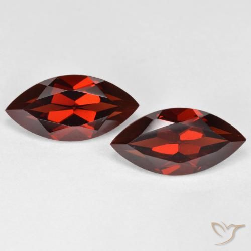 4.45ctw Naturel Rouge foncé Grenat pyrope, Marquise, VVS