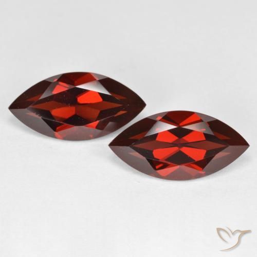 4.40ctw Naturel Rouge foncé Grenat pyrope, Marquise, VVS