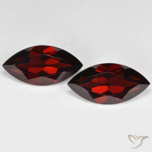 4.58ctw Naturel Rouge foncé Grenat pyrope, Marquise, VVS