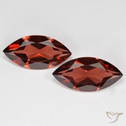3.49ctw Naturel Rouge Sangria Grenat pyrope, Marquise, VVS