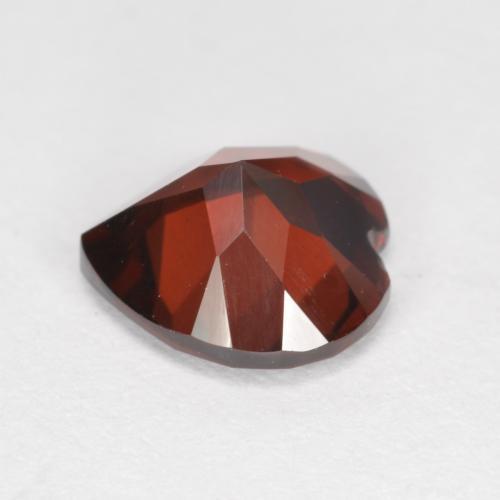 Grenat pyrope rouge naturelle forme de coeur, 2,06 ct, VVS-VS