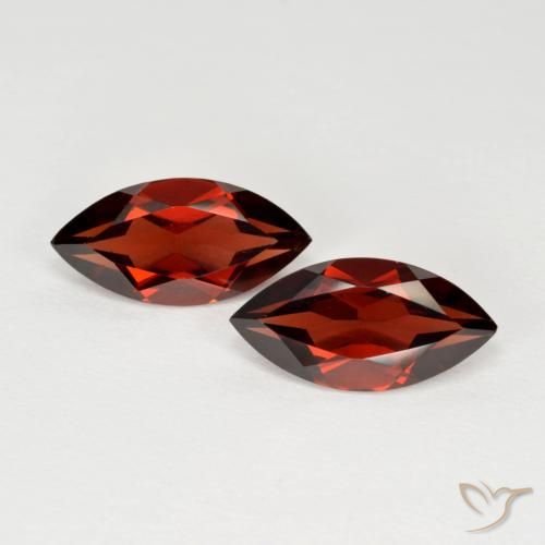 4.03ctw Naturel Rouge groseille Grenat pyrope, Marquise, VVS-VS