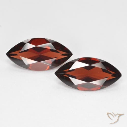 3.89ctw Naturel Rouge foncé Grenat pyrope, Marquise, VVS-VS