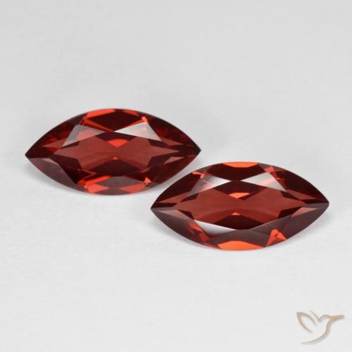 3.87ctw Naturel Rouge moyen Grenat pyrope, Marquise, VVS-VS