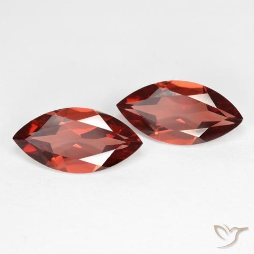 Shop natural 3.76ct Rouge brique profond Grenat pyrope gems, Marquise, from Mozambique at GemSelect. In stock, global shipping!