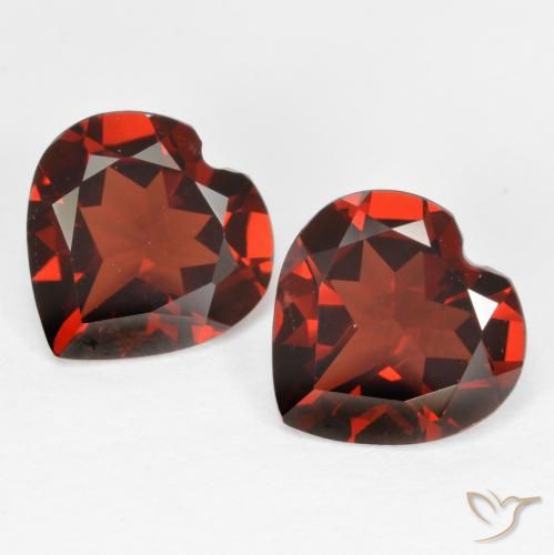 Achetez naturel 3,59ct rouge grenat pyrope gems, forme de coeur, en provenance mozambique chez gemselect. en stock, livraison internationale!