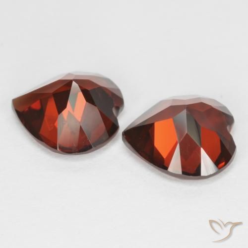 Achetez naturel 3,59ct rouge grenat pyrope gems, forme de coeur, en provenance mozambique chez gemselect. en stock, livraison internationale!