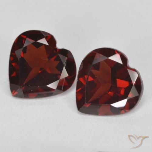 3.55ctw Naturel Rouge foncé Grenat pyrope, Cœur, VS