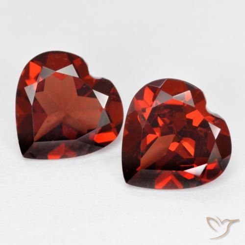Achetez naturel 3,65ct rouge grenat pyrope gems, forme de coeur, en provenance mozambique chez gemselect. en stock, livraison internationale!