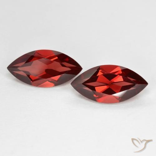 4.30ctw Naturel Rouge groseille Grenat pyrope, Marquise, VVS