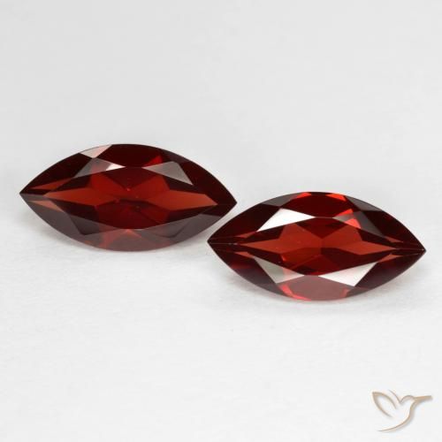 4.37ctw Naturel Rouge sang profond Grenat pyrope, Marquise, VVS-VS